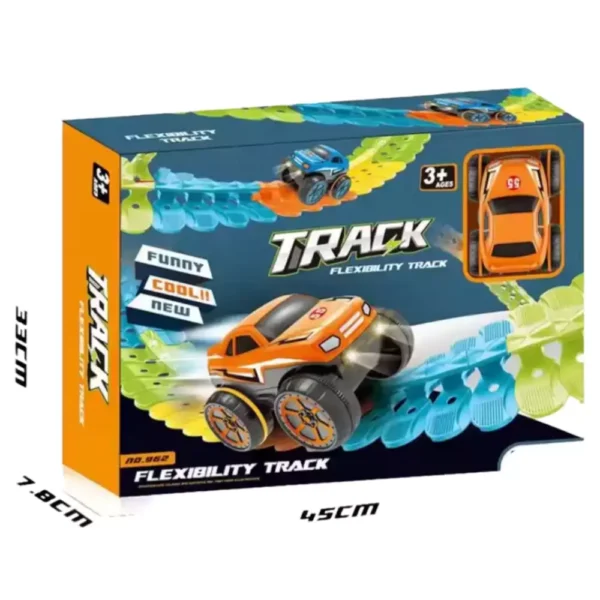 Kids Flexibility Race Car Track Play Set- 95pcs
